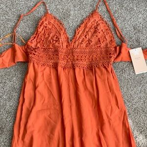 Orange jumpsuit, new with tags